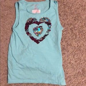 Flip sequin tank